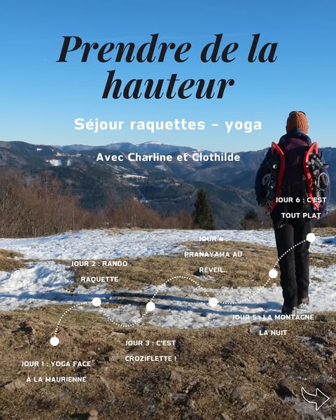 Prendre de la hauteur : Raquettes - Yoga à Albanne – Image 2